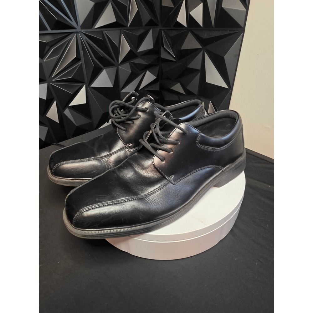 Oxford Dress Shoes Nunn Bush Mens Size 12 M 84221-001 Black Leather Bicycle Toe